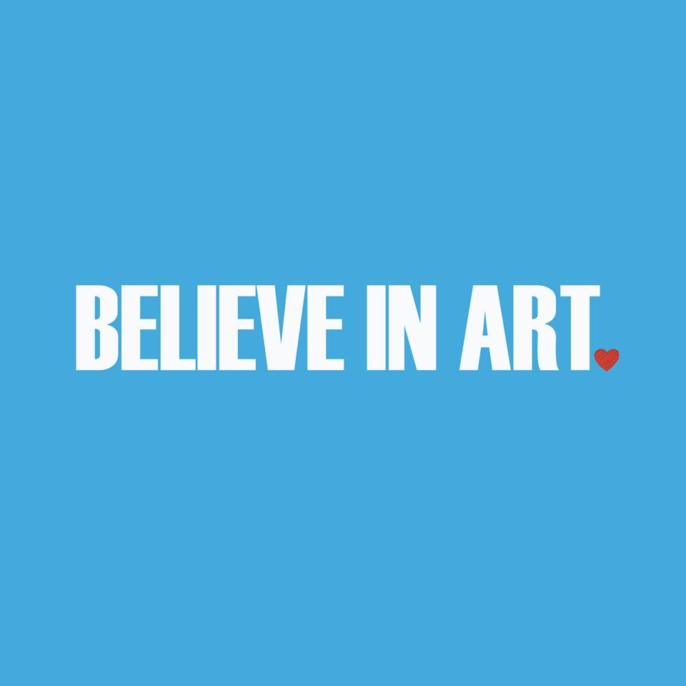 logo believe in art