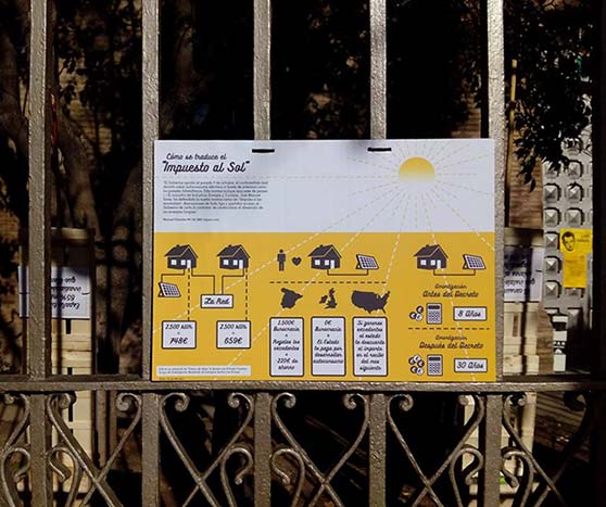 Explicación de la instalación "Impuesto al Sol"