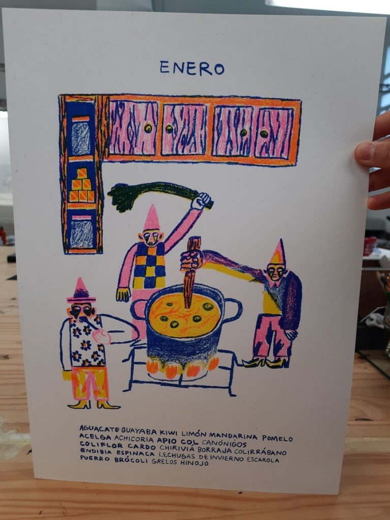 calendario taller grafico risueno