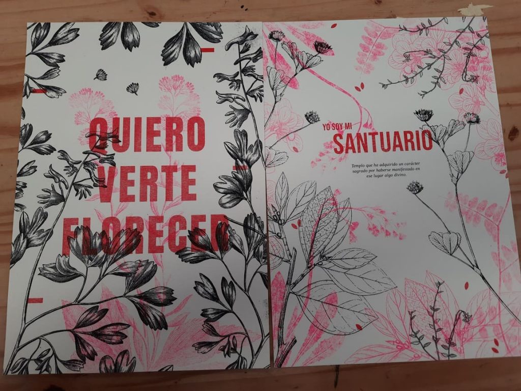 cartel impreso en risografia