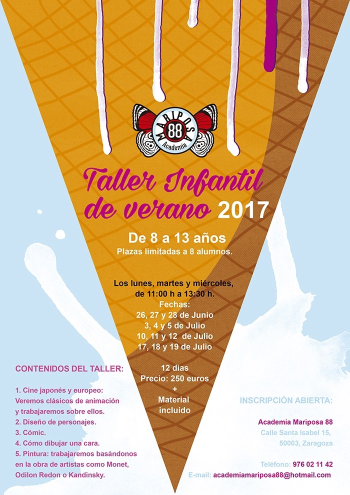 Taller infantil Academia Mariposa Verano 2017