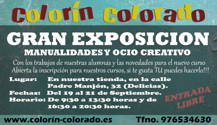 ExposiciÃ³n nuevo curso 2017/18