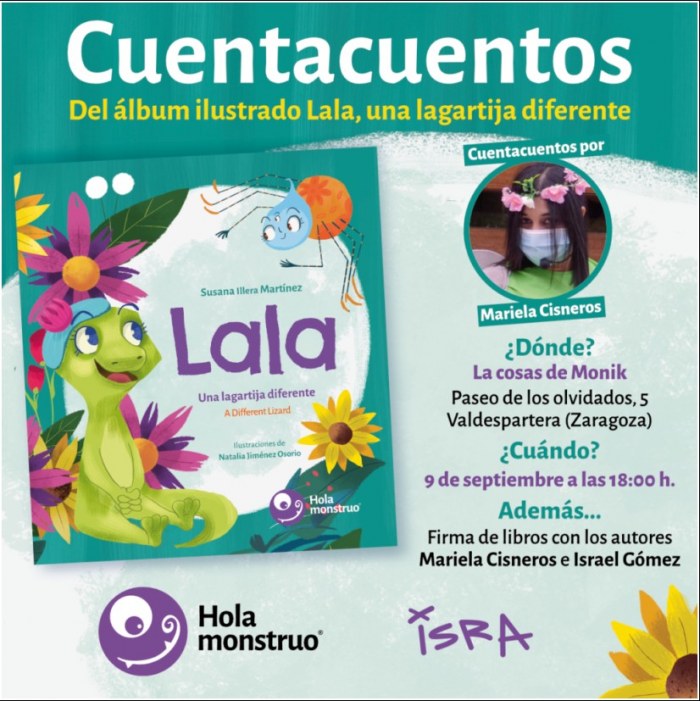 Cuentacuentos de Lala, una lagartija diferente