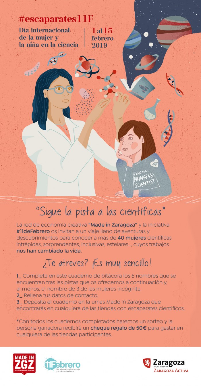 #escaparates11F: Sigue la pista a las cientÃ­ficas
