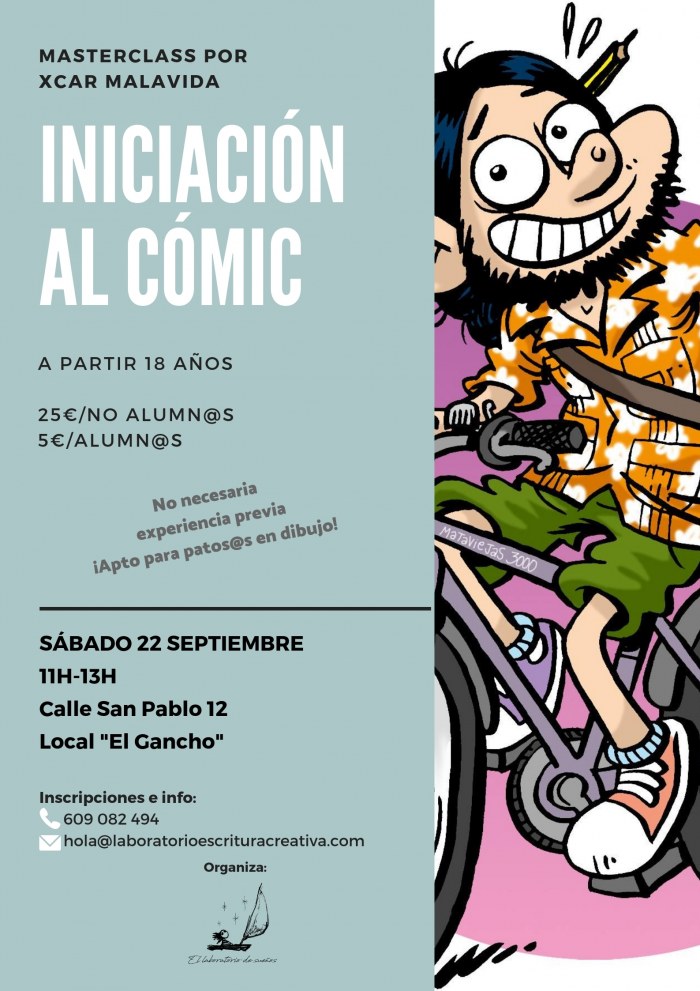 Taller para personas adultas de iniciaciÃ³n al comic
