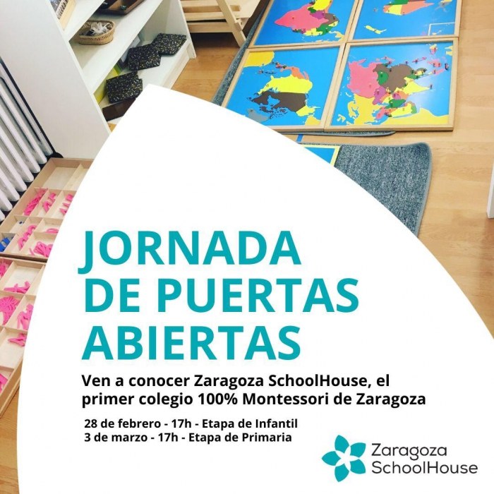 Jornada de puertas abiertas Zaragoza SchoolHouse . Etapa infantil