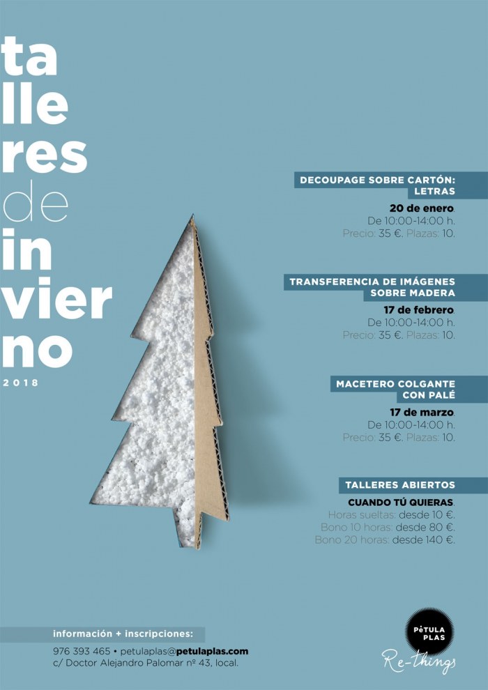 TALLERES DE INVIERNO 2017 EN EL CENTRO DE RECICLAJE CREATIVO DE  PÃ‰TULA PLAS