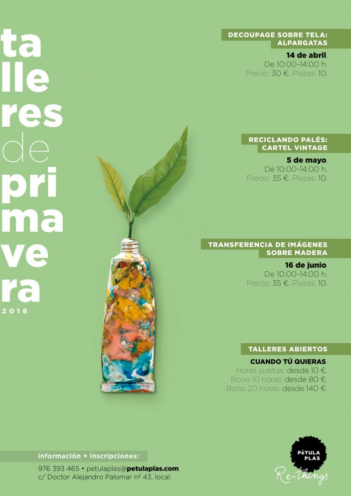 Talleres de Primavera en el Centro de Reciclaje creativo PÃ©tula Plas