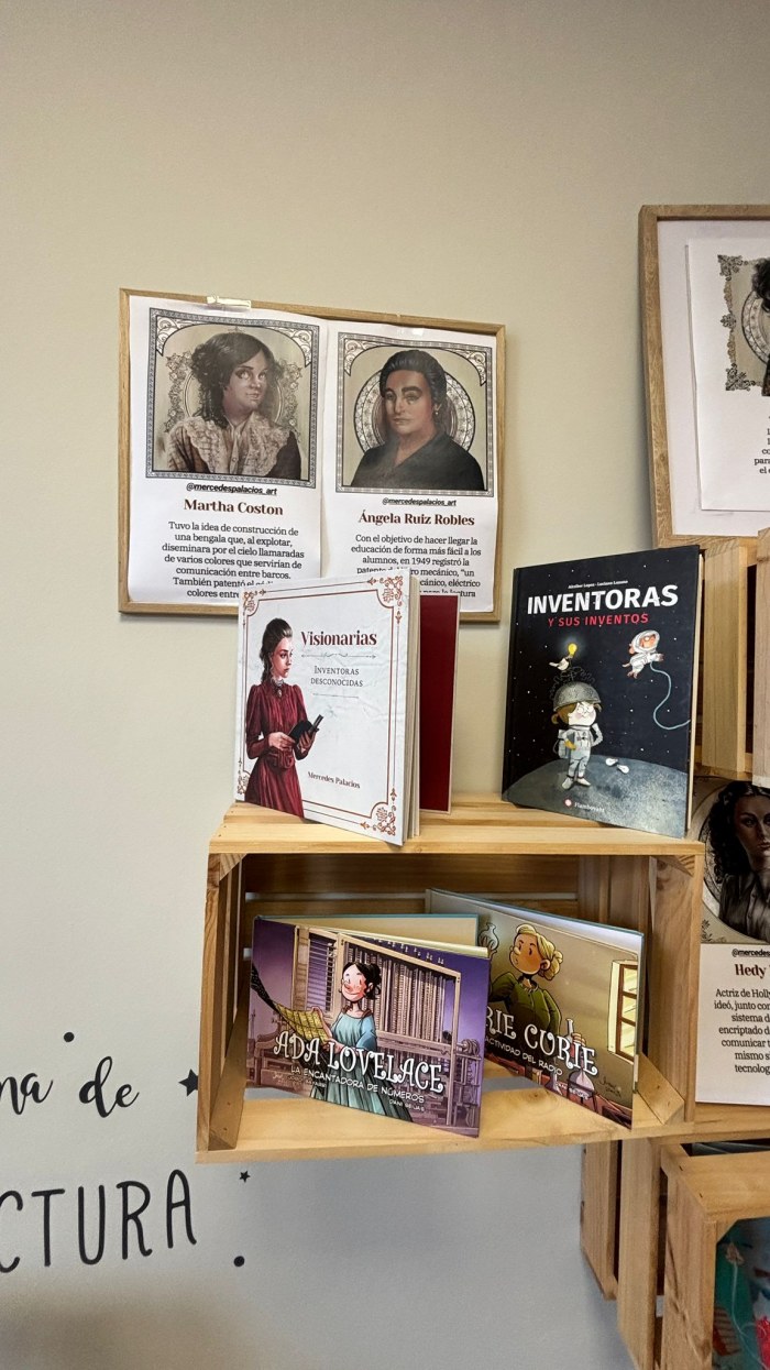 Exposición de libros: Visionarias,  Inventos geniales realizados por mujeres geniales